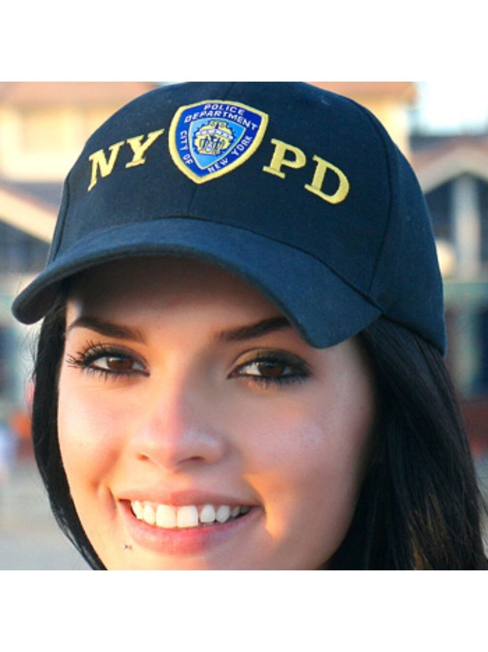 Navy NYPD Shield Hat baseball cap unisex NWT - Picture 2 of 8
